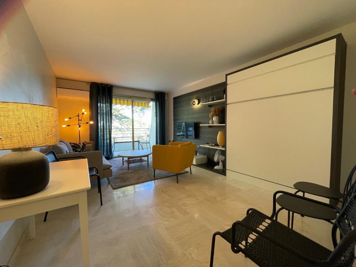 C012-Appartement Confortable Avec Piscine, Tennis Et Grand Parc Cannes Eksteriør bilde