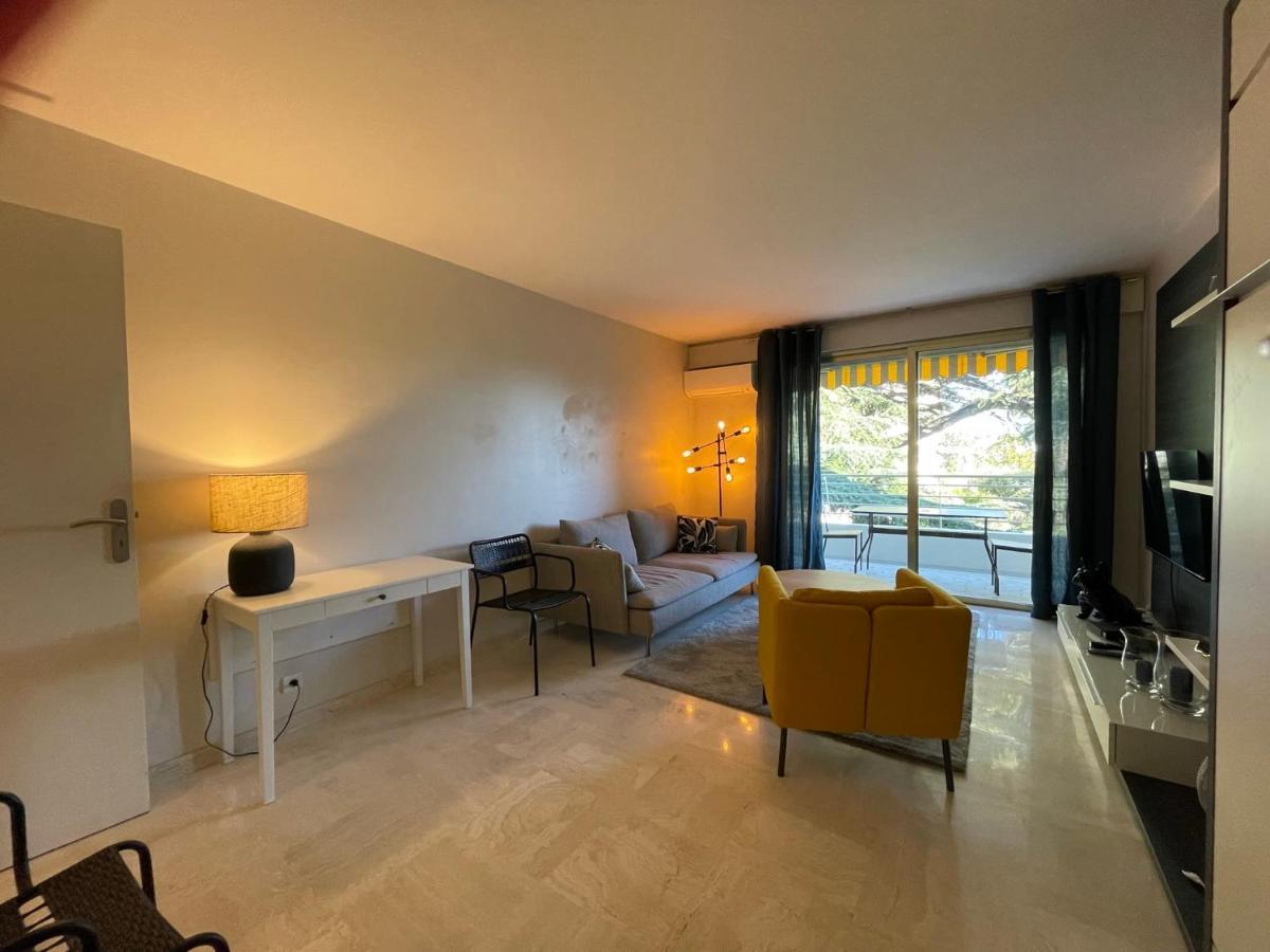 C012-Appartement Confortable Avec Piscine, Tennis Et Grand Parc Cannes Eksteriør bilde